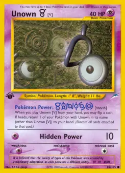 Pokémon-Karte Unown [V] 089/105
