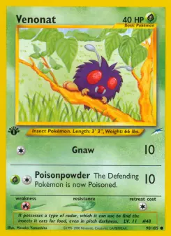 Pokémon-Karte Venonat 090/105