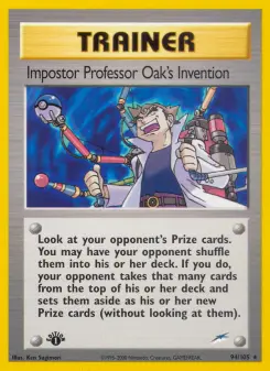 Pokémon-Karte Impostor Professor Oak's Invention 094/105