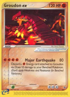 Pokémon-Karte Groudon ex 002/040