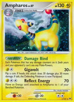 Pokémon-Karte Ampharos 001/127