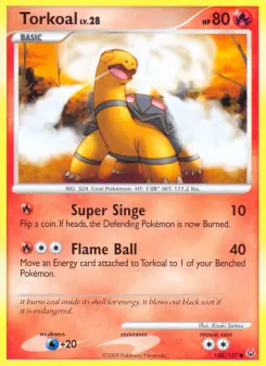 Pokémon-Karte Torkoal 100/127