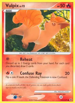 Pokémon-Karte Vulpix 102/127