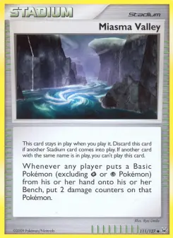 Pokémon-Karte Miasma Valley 111/127