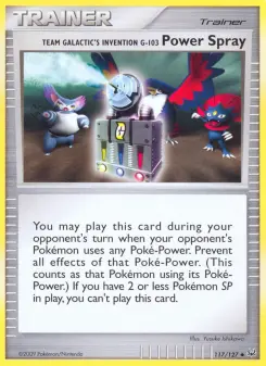 Pokémon-Karte Team Galactic's Invention G-103 Power Spray 117/127