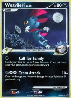 Pokémon-Karte Weavile G 017/127