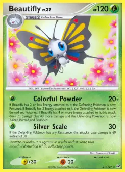 Pokémon-Karte Beautifly 021/127