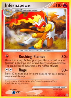 Pokémon-Karte Infernape 031/127