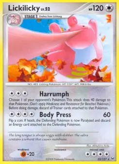 Pokémon-Karte Lickilicky 033/127