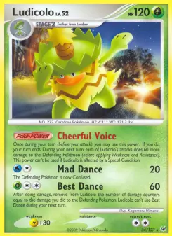 Pokémon-Karte Ludicolo 034/127