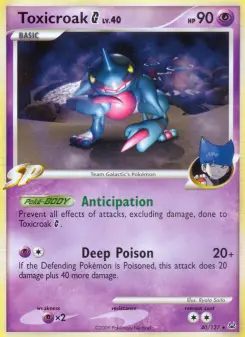 Pokémon-Karte Toxicroak G 040/127
