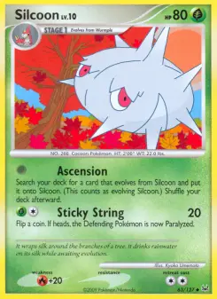 Pokémon-Karte Silcoon 063/127