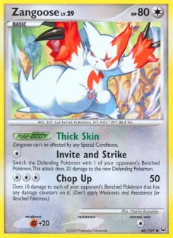Pokémon-Karte Zangoose 066/127