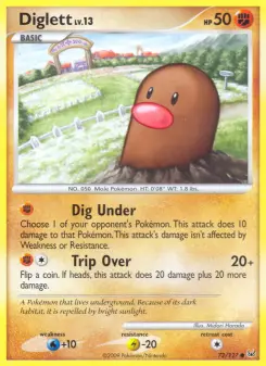 Pokémon-Karte Diglett 072/127