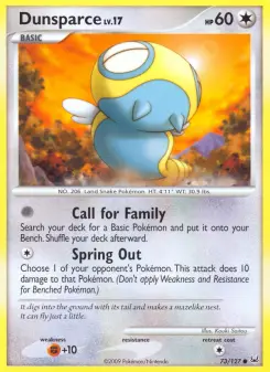 Pokémon-Karte Dunsparce 073/127