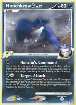 Pokémon-Karte Honchkrow G 077/127