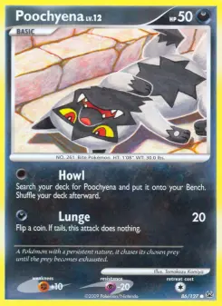 Pokémon-Karte Poochyena 086/127