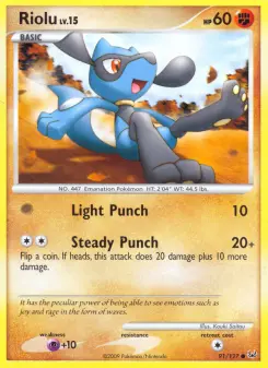Pokémon-Karte Riolu 091/127