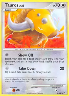 Pokémon-Karte Tauros 098/127