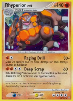 Pokémon-Karte Rhyperior 010/147