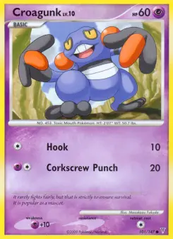Pokémon-Karte Croagunk 101/147