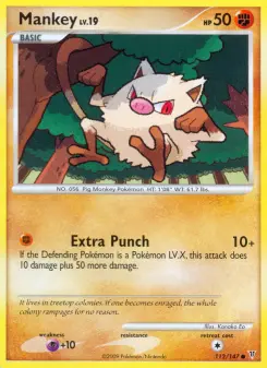 Pokémon-Karte Mankey 112/147