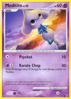 Pokémon-Karte Meditite 113/147