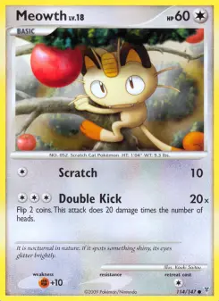 Pokémon-Karte Meowth 114/147