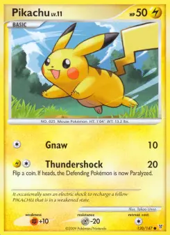 Pokémon-Karte Pikachu 120/147