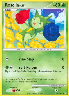 Pokémon-Karte Roselia 123/147