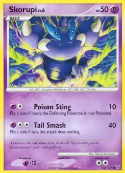 Pokémon-Karte Skorupi 128/147