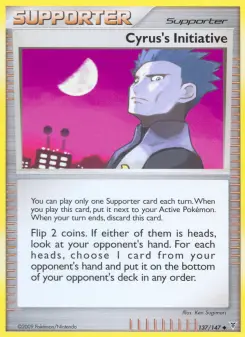 Pokémon-Karte Cyrus's Initiative 137/147