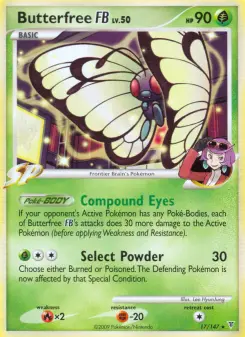 Pokémon-Karte Butterfree FB 017/147