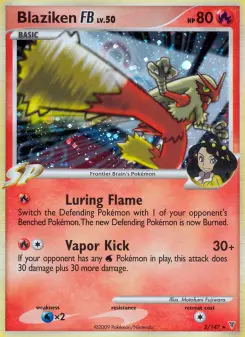 Pokémon-Karte Blaziken FB 002/147