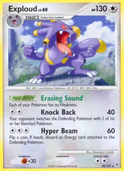 Pokémon-Karte Exploud 028/147