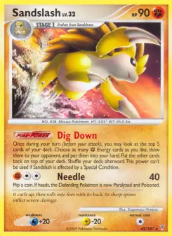 Pokémon-Karte Sandslash 042/147