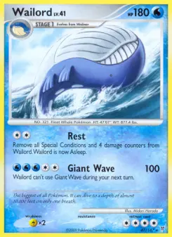 Pokémon-Karte Wailord 047/147