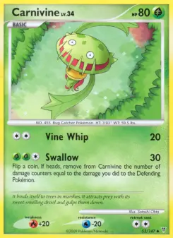 Pokémon-Karte Carnivine 053/147