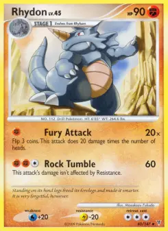 Pokémon-Karte Rhydon 080/147