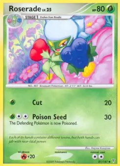 Pokémon-Karte Roserade 081/147