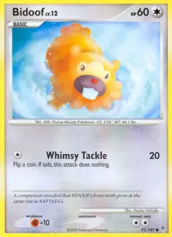 Pokémon-Karte Bidoof 091/147