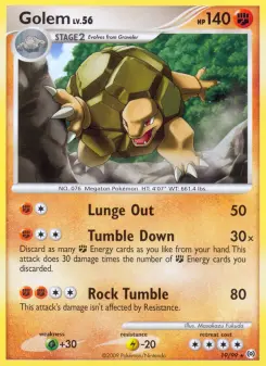 Pokémon-Karte Golem 019/099