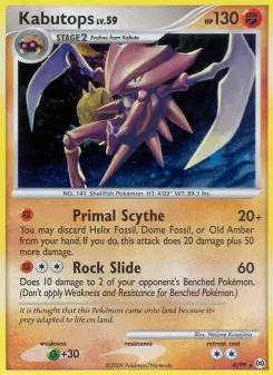Pokémon-Karte Kabutops 004/099