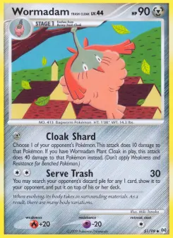 Pokémon-Karte Wormadam Trash Cloak 051/099