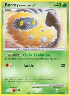 Pokémon-Karte Burmy Sandy Cloak 057/099
