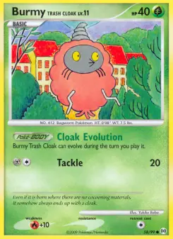 Pokémon-Karte Burmy Trash Cloak 058/099