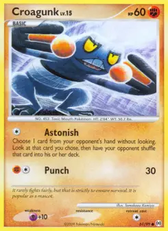 Pokémon-Karte Croagunk 061/099