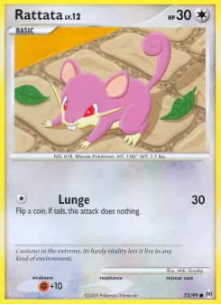 Pokémon-Karte Rattata 073/099