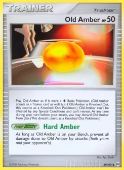 Pokémon-Karte Old Amber 089/099