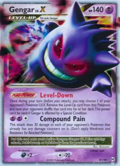 Pokémon-Karte Gengar LV. X 097/099
